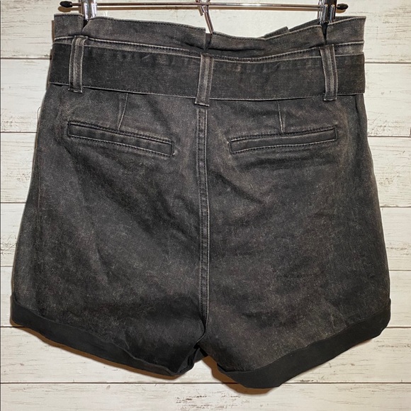 Shortie Extreme High Rise Dark Wash Shorts Express - Picture 2 of 4